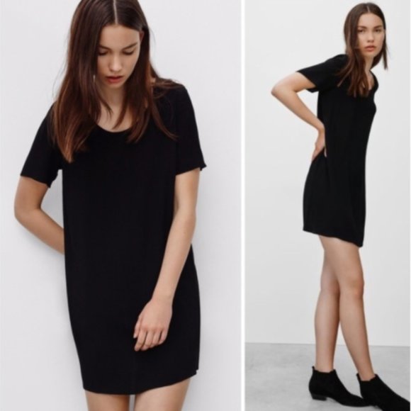 Aritzia Dresses & Skirts - Aritzia Wilfred Free Black Tiegen Shift Dress sz S